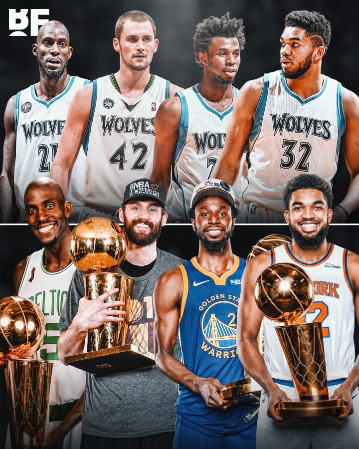 森林狼四大交易锋线全夺冠：唐斯随尼克斯加冕，布伦森FMVP